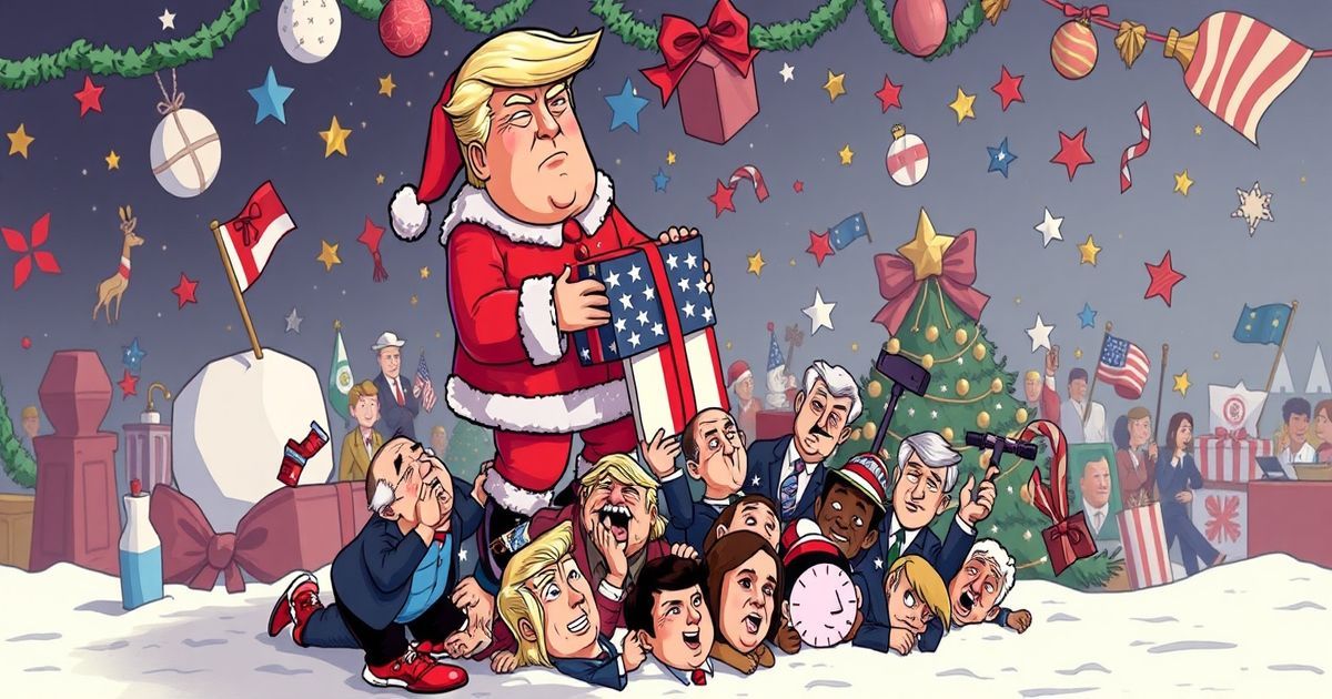 Trump Wishes 'Merry Christmas' While Calling Left 'Scum'